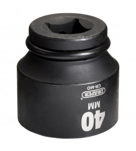 Draper Hi-TORQ® Impact Socket, 1 Sq. Dr., 40mm