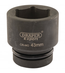 Draper Expert HI-TORQ® 6 Point Impact Socket, 1 Sq. Dr., 43mm