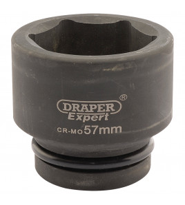 Draper Expert HI-TORQ® 6 Point Impact Socket, 1 Sq. Dr., 57mm