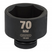 Draper HI-TORQ® 6 Point Impact Socket, 1 Sq. Dr., 70mm