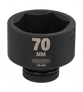 Draper HI-TORQ® 6 Point Impact Socket, 1 Sq. Dr., 70mm