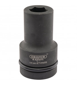 Draper Expert HI-TORQ® 6 Point Deep Impact Socket, 1 Sq. Dr., 21mm - Discontinued