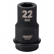 Draper Expert HI-TORQ® 6 Point Deep Impact Socket, 1 Sq. Dr., 22mm