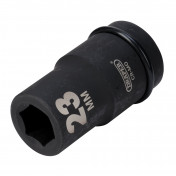 Draper Hi-TORQ® Deep Impact Socket, 1 Sq. Dr., 23mm