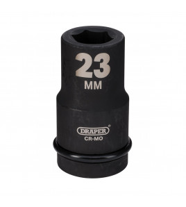 Draper Hi-TORQ® Deep Impact Socket, 1 Sq. Dr., 23mm