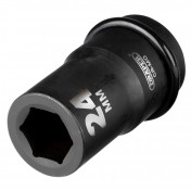 Draper Expert HI-TORQ® 6 Point Deep Impact Socket, 1 Sq. Dr., 24mm