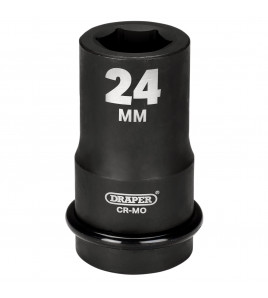 Draper HI-TORQ® 6 Point Deep Impact Socket, 1 Sq. Dr., 24mm