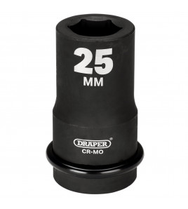 Draper HI-TORQ® 6 Point Deep Impact Socket, 1 Sq. Dr., 25mm