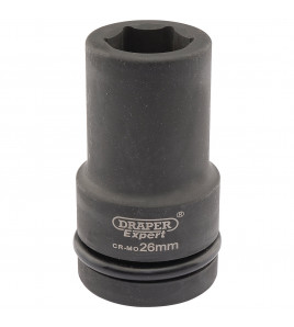 Draper Hi-TORQ® Deep Impact Socket, 1 Sq. Dr., 26mm