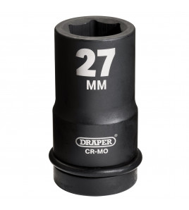 Draper Hi-TORQ® Deep Impact Socket, 1 Sq. Dr., 27mm