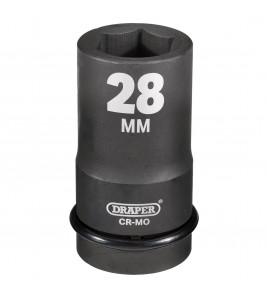 Draper HI-TORQ® 6 Point Deep Impact Socket, 1 Sq. Dr., 28mm