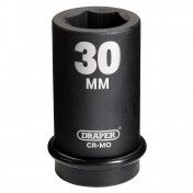 Draper Hi-TORQ® Deep Impact Socket, 1 Sq. Dr., 30mm