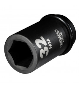 Draper Hi-TORQ® Deep Impact Socket, 1 Sq. Dr., 32mm