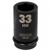 Draper Hi-TORQ® Deep Impact Socket, 1 Sq. Dr., 33mm