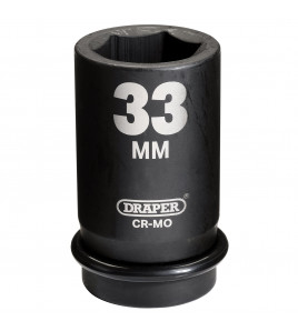 Draper Hi-TORQ® Deep Impact Socket, 1 Sq. Dr., 33mm