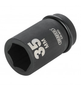 Draper HI-TORQ® 6 Point Deep Impact Socket, 1 Sq. Dr., 35mm