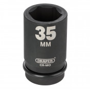 Draper HI-TORQ® 6 Point Deep Impact Socket, 1 Sq. Dr., 35mm