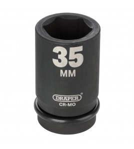 Draper HI-TORQ® 6 Point Deep Impact Socket, 1 Sq. Dr., 35mm