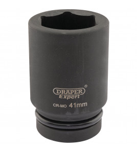 Draper HI-TORQ® 6 Point Deep Impact Socket, 1 Sq. Dr., 41mm