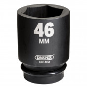 Draper Hi-TORQ® Deep Impact Socket, 1 Sq. Dr., 46mm