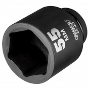 Draper Expert HI-TORQ® 6 Point Deep Impact Socket, 1 Sq. Dr., 55mm