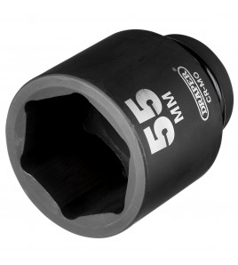Draper HI-TORQ® 6 Point Deep Impact Socket, 1 Sq. Dr., 55mm