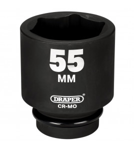 Draper HI-TORQ® 6 Point Deep Impact Socket, 1 Sq. Dr., 55mm