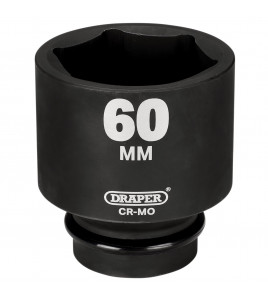 Draper HI-TORQ® 6 Point Deep Impact Socket, 1 Sq. Dr., 60mm