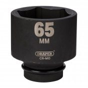 Draper Expert HI-TORQ® 6 Point Deep Impact Socket, 1 Sq. Dr., 65mm