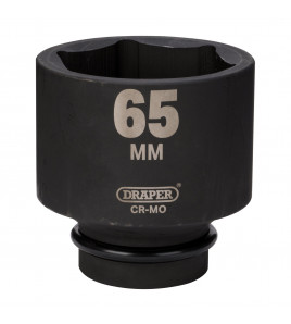Draper HI-TORQ® 6 Point Deep Impact Socket, 1 Sq. Dr., 65mm