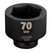Draper HI-TORQ® 6 Point Deep Impact Socket, 1 Sq. Dr., 70mm