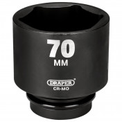 Draper Expert HI-TORQ® 6 Point Deep Impact Socket, 1 Sq. Dr., 70mm