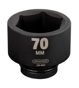 Draper HI-TORQ® 6 Point Deep Impact Socket, 1 Sq. Dr., 70mm