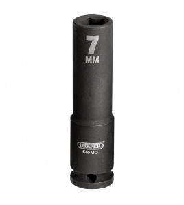 Draper HI-TORQ® 6 Point Deep Impact Socket, 1/4 Sq. Dr., 7mm