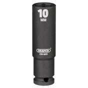 Draper HI-TORQ® 6 Point Deep Impact Socket, 1/4 Sq. Dr., 10mm