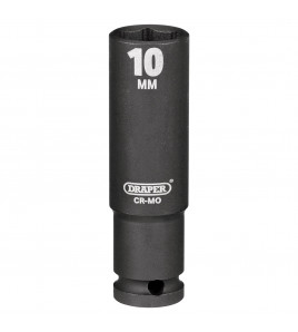 Draper HI-TORQ® 6 Point Deep Impact Socket, 1/4 Sq. Dr., 10mm