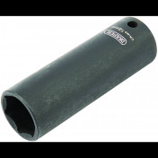 Draper Expert HI-TORQ® 6 Point Deep Impact Socket, 1/4 Sq. Dr., 12mm