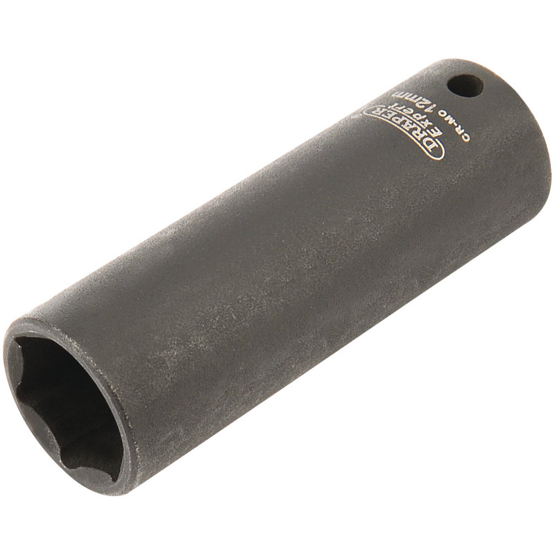 Draper HI-TORQ® 6 Point Deep Impact Socket, 1/4 Sq. Dr., 12mm