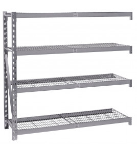 Expert Heavy Duty Steel 4 Shelving Extension Unit, 1959 x 610 x 1830mm
