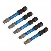 Draper Expert TX-STAR® Impact Screwdriver Bits, T27 x 50mm, 1/4 Hex (Pack of 5)