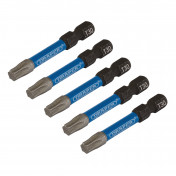 Draper Expert TX-STAR® Impact Screwdriver Bits, T30 x 50mm, 1/4 Hex (Pack of 5)