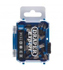 Draper Expert Cross Slot/PH Type Impact Screwdriver Bits, No.2 x 25mm, 1/4 Hex (Pack of 25)