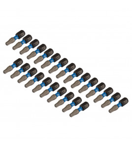 Draper Expert TX-STAR® Impact Screwdriver Bits, T20 x 25mm, 1/4 Hex (Pack of 25)