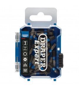 Draper Expert TX-STAR® Impact Screwdriver Bits, T20 x 25mm, 1/4 Hex (Pack of 25)
