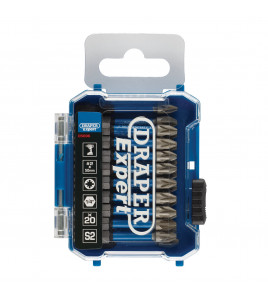 Draper Expert PZ-Type Impact Screwdriver Bits, No.2 x 50mm, 1/4 Hex (Pack of 20)