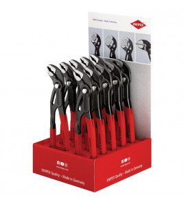 KNIPEX Cobra® 00 18 01 V11 Counter Display of 87 01 250 High-Tech Water Pump Pliers, 10 parts, 250mm