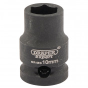 Draper Expert HI-TORQ® 6 Point Impact Socket, 3/8 Sq. Dr., 10mm