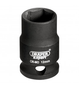 Draper HI-TORQ® 6 Point Impact Socket, 3/8 Sq. Dr., 12mm