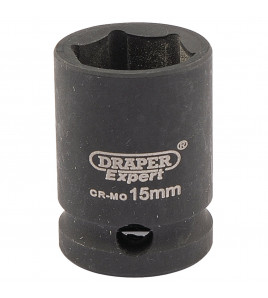 Draper HI-TORQ® 6 Point Impact Socket, 3/8 Sq. Dr., 15mm