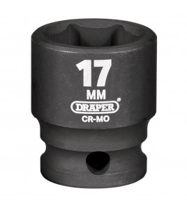 Draper HI-TORQ® 6 Point Impact Socket, 3/8 Sq. Dr., 17mm